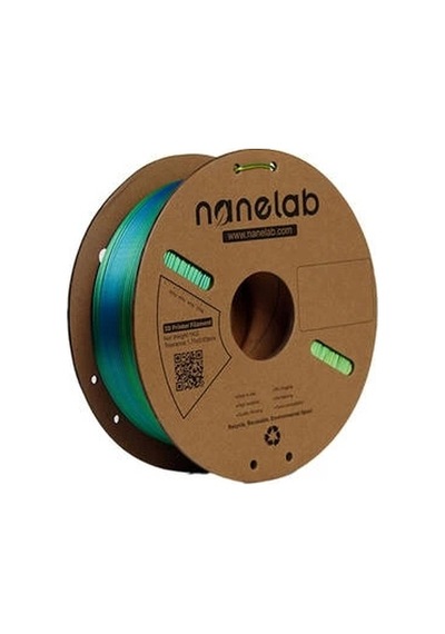 Nanelab Üç Renk Silk Pla Filament - Sarı-mavi-yeşil - 1.75mm - 1kg