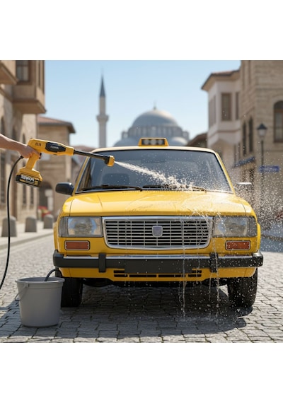 Npo Auhma Acr07m Reel 203psı Çift Akülü Yeni Nesil Motor 12 Parça Profesyonel Oto Yıkama Tabancası