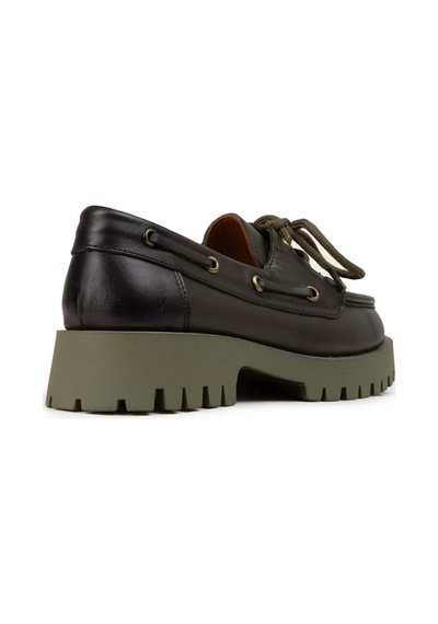 Deery Kadın Hakiki Deri Yeşil Marin Loafer - 02036zyslc02