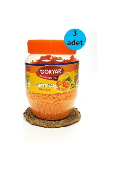 3 Adet Portakal Aromalı Toz Içecek Oralet 3x350 Gr 1050 ML