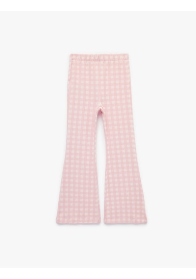 Koton Beli Lastikli Slim Fit Ekoseli İspanyol Paça Pantolon Pembe Ekose 6skg40058ak Pembe Koton Beli Lastikli Slim Fit Ekoseli İspanyol Paça Pantolon Pembe Ekose 6skg40058ak Pembe