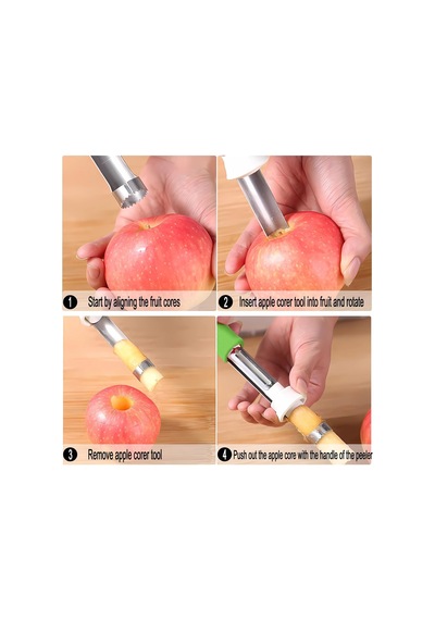 Küçük Elma Oyma Aleti Paslanmaz Çelik Mutfak Çekirdeği Temizleme Aracı Cupcake Corer Apple Soyucu Özlü Elma, Ar