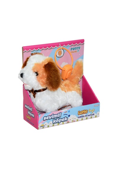 2860 SUN- PELUŞ SEVİMLİ KÖPEK LATTE YÜRÜYEN/SESLİ KHV.-RST-PFF