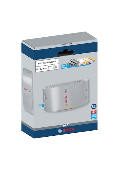 Bosch Pro 102 Mm Multi Vidalı Bi-metal Panç 2608901534