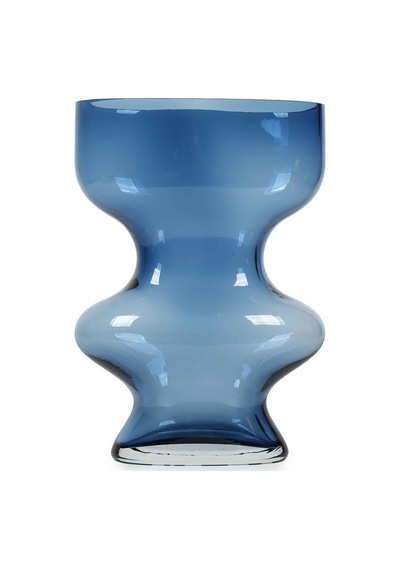 Vitale Bologna Mavi İnce Belli Vazo 20 10 27.5 Cm Ak.kı0003 Diğer