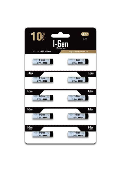 I-gen 27a Pil 10'lu Paket 12v Mn27 Pil 27a / A27 / L828