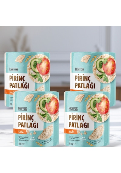 Sade Pirinç Patlağı 88 G X 4 Adet