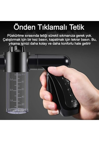 Araba Kopuk Yıkama Tabancası 8 Sprey Modu Ayarlanabilir Su Ve Kopuk Seviyesi Ergonomik Tasarım 1