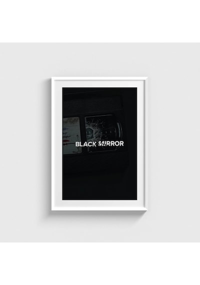 Black Mirror Dizi Posteri Tablo Çerçeveli Poster Duvar Dekorasyonu Beyaz Çerçeveli Tablo Beyaz Çerçeveli Tablo Dn11d500beyaz