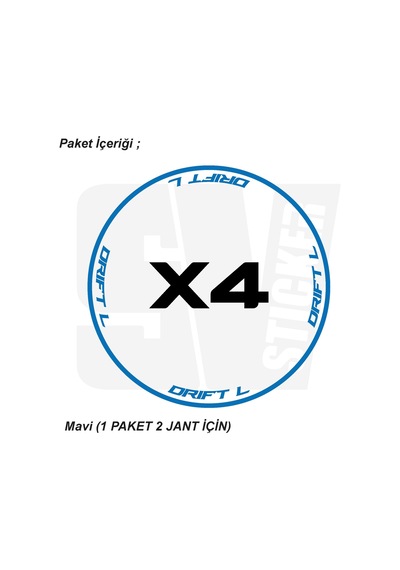 Mondial Drift L 125 Motosiklet Jant Şeridi 32'li Set Sticker Etiket Modeli Diğer
