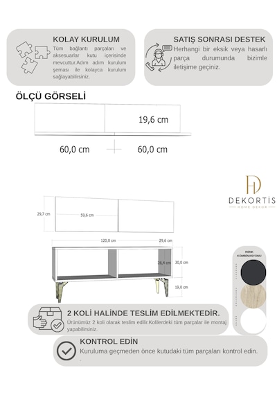 Dekortis Home Dekor 120dhdtür2ag Eros Raflı Tv Sehpası,ünitesi Antrasit - Gümüş Dekortis Home Dekor 120dhdtür2ag Eros Raflı Tv Sehpası,ünitesi Antrasit - Gümüş