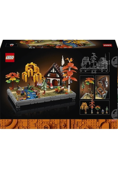LEGO® Icons Sonbahar Bağ Evi Bahçesi 11372 – Yetişkinler için Mevsimlik Çiçekler İçeren Yaratıcı Model Yapım Seti (1102 Parça)