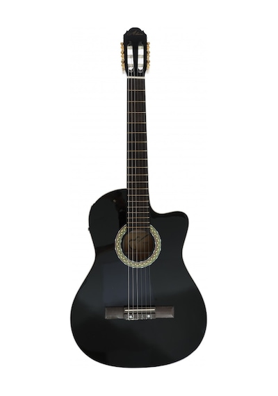 Almira Mg917ce-bk Elektro Klasik Gitar - Siyah Orta Seviye - Cut