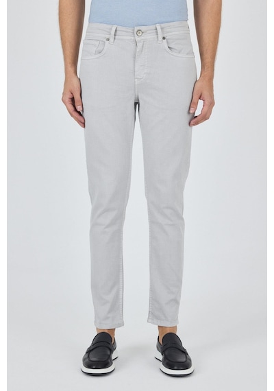 İmza Taş Rengi Pamuklu 5 Cep Casual Slim Fit 5 Cep Pantolon 1003250318 Taş