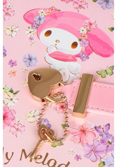 X Dekomus Lisanslı My Melody Secret Garden Edition Kilitli Hatıra Defteri / Günlük Altın