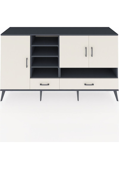 Hyperion Konsol 8 Raflı 2 Çekmeceli 3 Kapaklı 176x44x99 Antrasit- Antrasit-aytaşı Hyperion Konsol 8 Raflı 2 Çekmeceli 3 Kapaklı 176x44x99 Antrasit- Antrasit-aytaşı