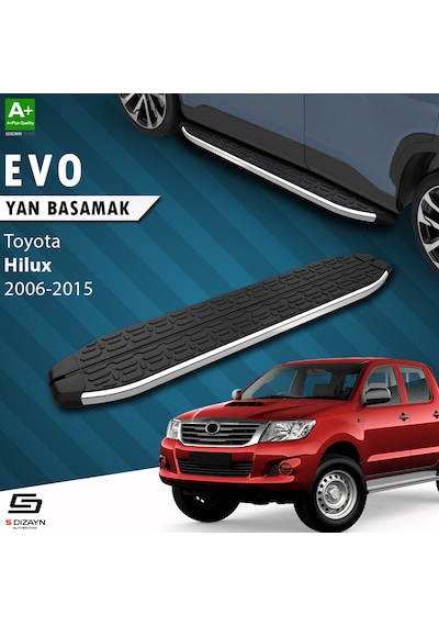 S-dizayn Toyota Hilux 7 Evo Krom Yan Basamak 203 Cm 2006-2015