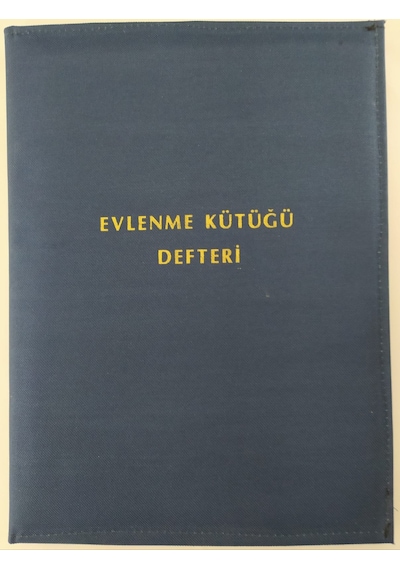 Evlenme Kütüğü Defteri 25x35 CM Cilt Bezli 1. Hamur 100 Yaprak