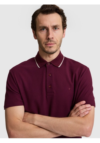 Cacharel Erkek Bordo Tişört 50328357-vr014 Kirmizi