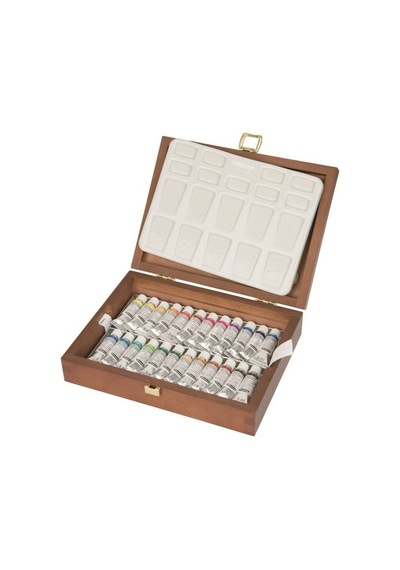 Schmincke : Horadam Aquarell Tüp Sulu Boya Seti 24 Renk X 5 Ml Tüp Ahşap Kutu