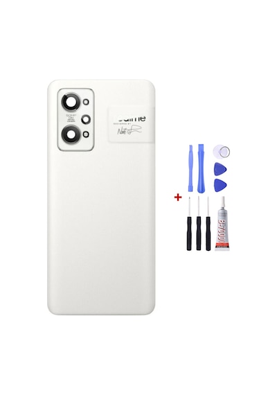 Realme Gt 2 Beyaz Arka Cam Kapak Pil Kapağı Tamir Set B7000 Set Beyaz