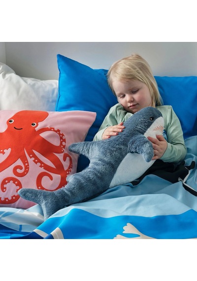 Ikea Blahaj Peluş Oyuncak 55 Cm Beyaz - Mavi