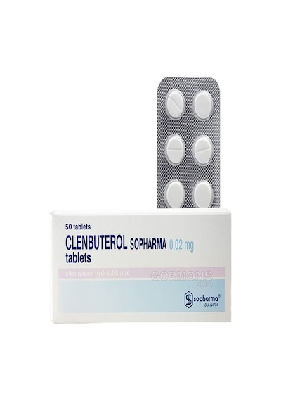 Sopharma Clenbuterol 20mcg 50 Tablet 0.02mg Aromasız