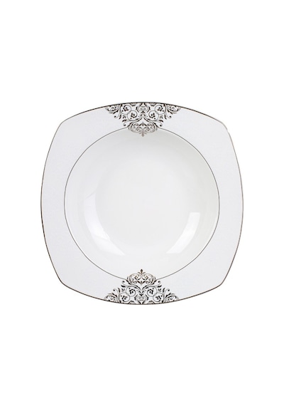 Emsan Yeni Yasemin Platin Hs Bone 60 Parça Yemek Takımı Beyaz
