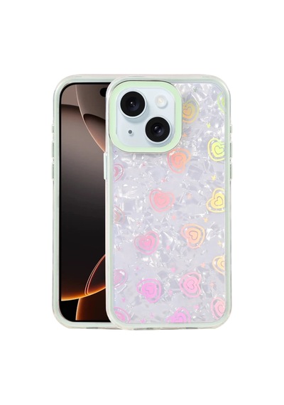 Apple İphone 14 Lumi Desenli Kapak - Yeşil