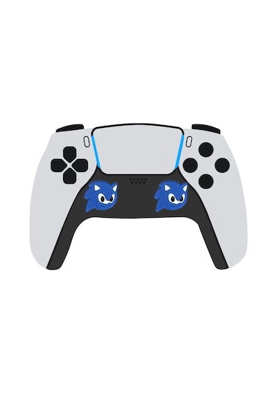 Sonic Ps5/ps4/ps3/xbox One/one X/one S/series X/series S 3d Analog Silikon Koruyucu -2 Adet Sonic-2