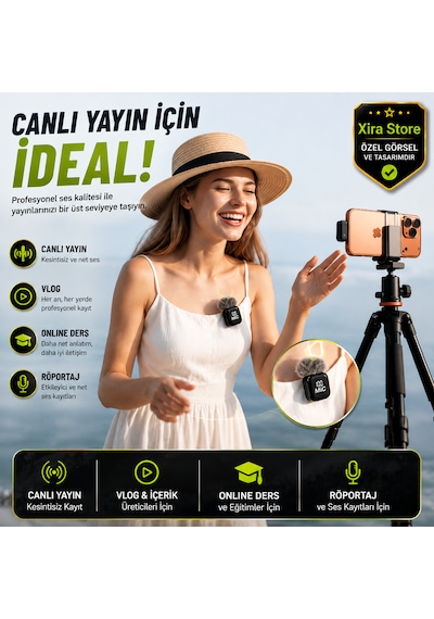 Bwc-09 Çiftli Kablosuz Yaka Mikrofonu Type-c Alıcılı Dijital Ekranlı Aı Gürültü Engelleme 20-30 Metre
