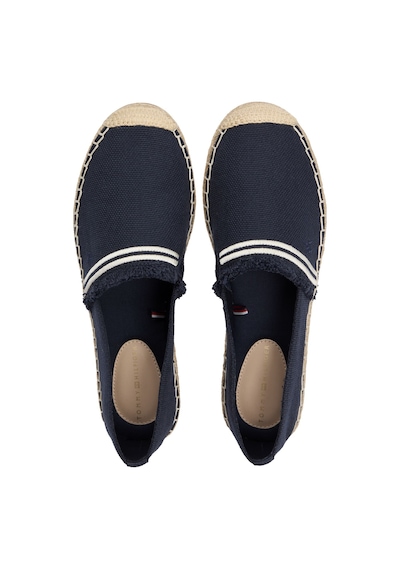 Tommy Hilfiger Frınge Canvas Closed Espadrılle Kadın Mavi Espadril - Fw0fw08881