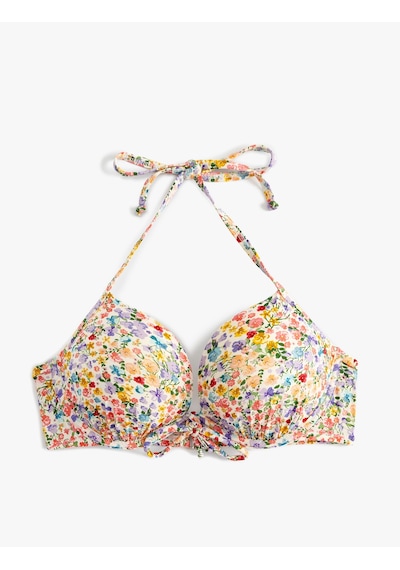 Koton Çiçekli Push-up Bikini Üstü Balenli Dolgulu Boyundan Bağlamalı Beyaz Desenli 4sak10128mm Beyaz Desenli Koton Çiçekli Push-up Bikini Üstü Balenli Dolgulu Boyundan Bağlamalı Beyaz Desenli 4sak10128mm Beyaz Desenli