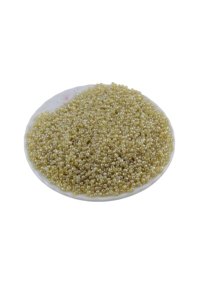 08 Kum Boncuk Şeffaf Açık Bal Sarısı 3 Mm 100 Gr 6000 Adet