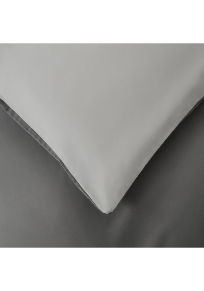 Bettıe %100 Pamuk King Size Nevresim Seti 230x220 Cm Koyu Grı/soguk Grı