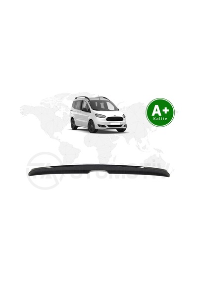 Ford Courier Bagaj Üstü Spoiler Parlak Siyah Piano Black 2014 - 2023 Model