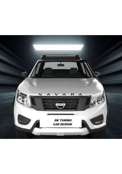 Dk Tuning Navara Siyah Abs Ön Kaput Ve Bagaj Yazı Nissan İle Uyum