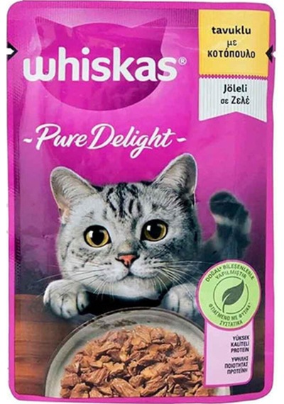 Pouch Pure Delight Jöle İçinde Tavuklu Yetişkin Kedi Konservesi 28 Adet 85 Gr
