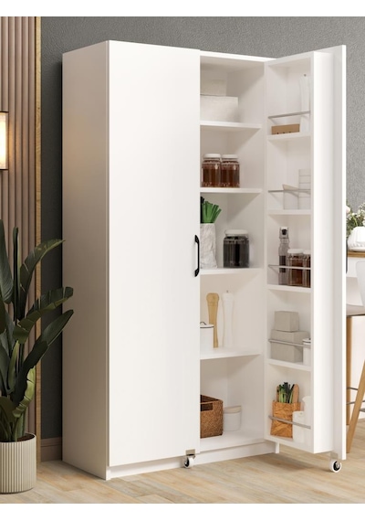 Kuzeylife Novensa Çok Amaçlı Erzak-kiler Dolabı İki Kapaklı Beyaz Beyaz Kuzeylife Novensa Çok Amaçlı Erzak-kiler Dolabı İki Kapaklı Beyaz Beyaz