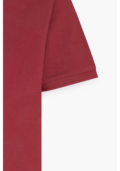 Ac&Co / Altınyıldız Classics Erkek Bordo Slim Fit Dar Kesim Polo Yaka %100 Pamuk Kısa Kollu Tişört Bordo