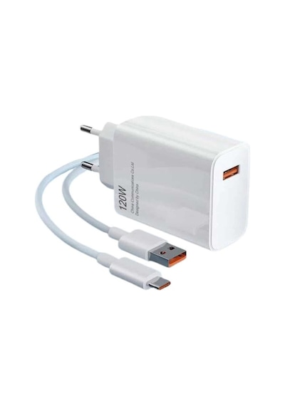 Mey İthalat Type C Yüksek Hızlı Şarj Aleti Beyaz 120w Ultra Uzun Ömürlü 88009001