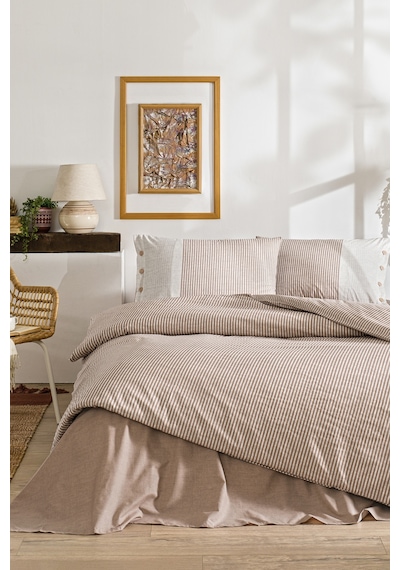 Özdilek Natural Line Battal Boy Nevresim Takımı SOMON