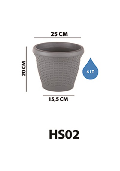 Serinova Hasır Saksı 6 Lt