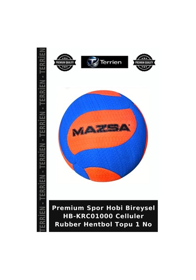 Premium Spor Hobi Bireysel Hb-krc01000 Celluler Rubber Hentbol Topu 1 No Çok Renkli
