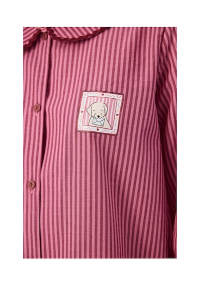 Penti Gül Kurusu Rosy Uzun Kollu Gömlek Pantolon Pijama Takımı Pk34