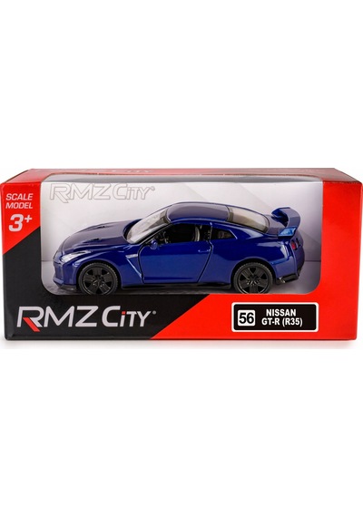 Uzak Doğu Serisi Nissan Gt R R35 Mavi Açılır Kapılar Diecast Çek Bırak Metal Model Araba 11 Cm 1:32
