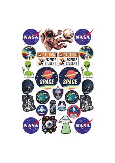 Uzay Laptop Sticker Seti
