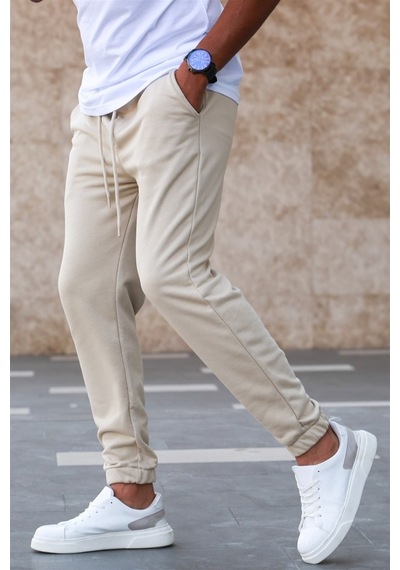 Madmext Bej Basic Eşofman 5424 Bej