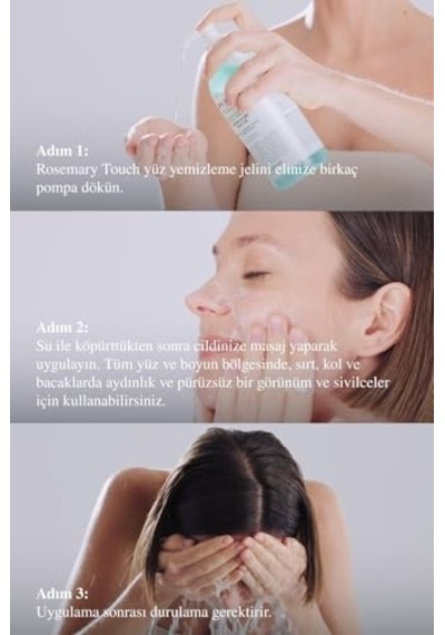 Rosemary Touch Anti-oil Face And Body Cleansing Gel 400ml Temizleme Jeli