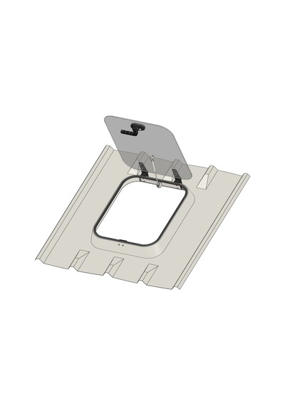 Çatı Plus 5 Hatveli Sandviç Panel Çatı Çıkış Kapağı 48 58 Cm R9002